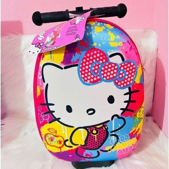 Hello Kitty Scooter Luggage - Picture 1 of 7
